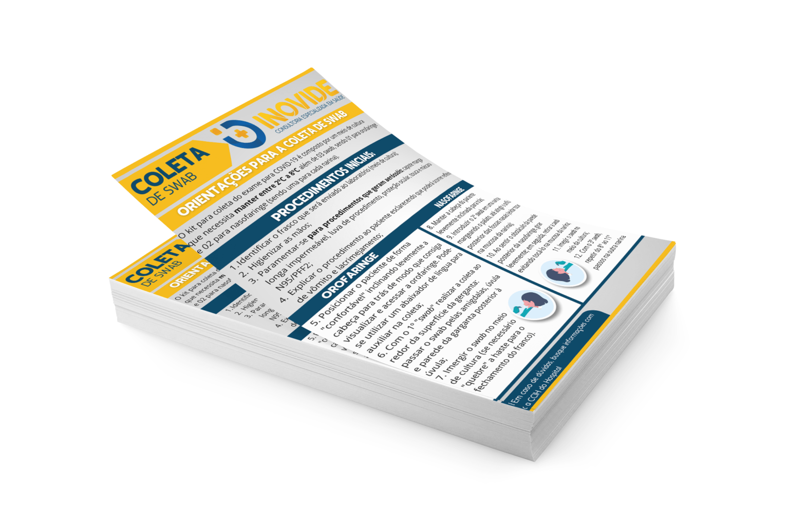 Layout para Cartaz de Coleta de Swab