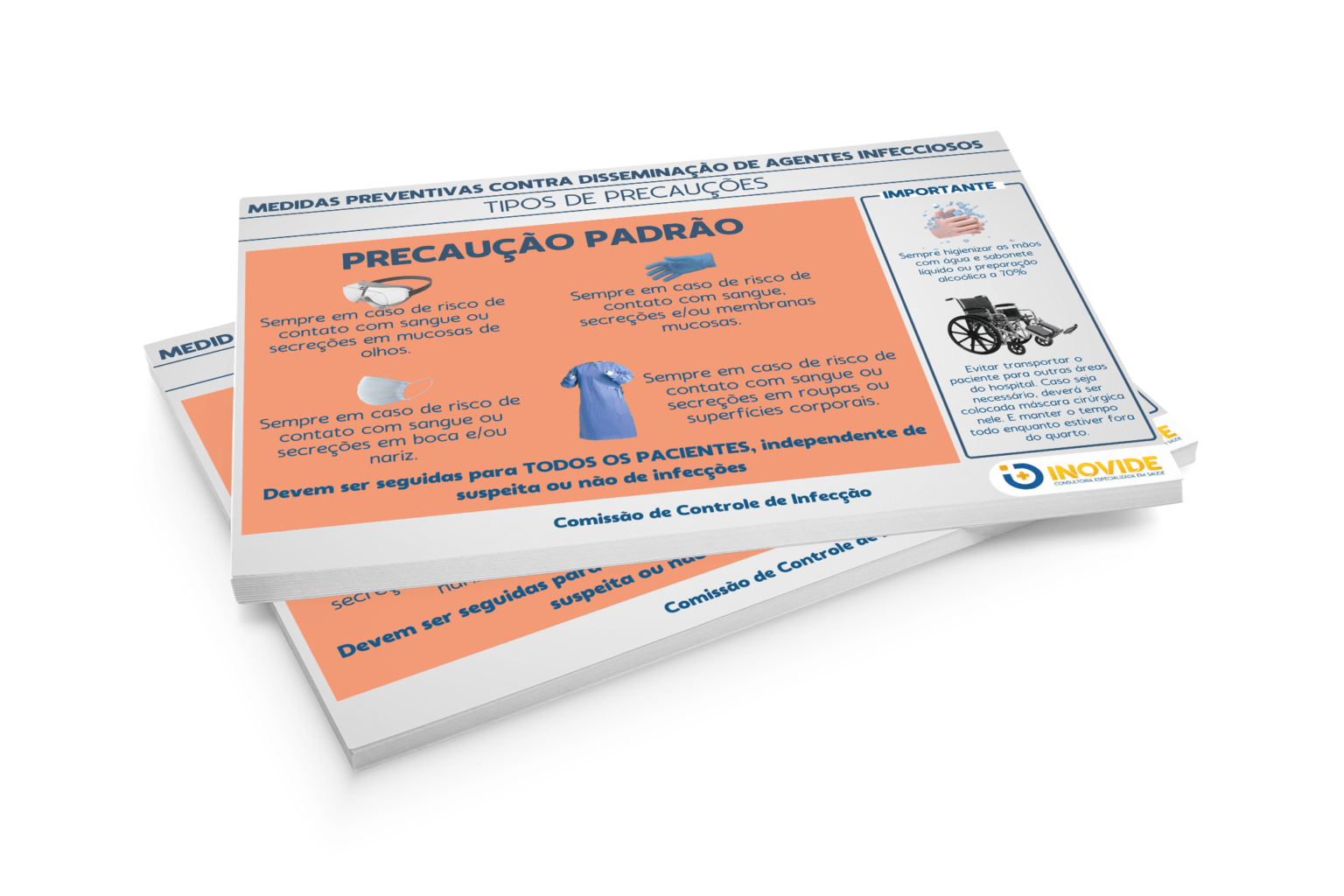Layout para Cartaz de Medidas de Precaução Padrão