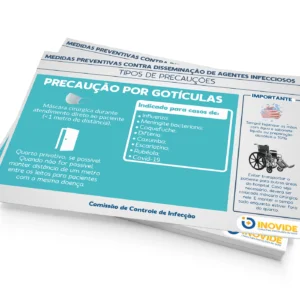 Layout para Cartaz de Medidas de Precaução Por Gotículas