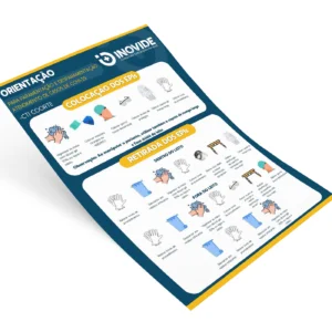 Layout para Cartaz Orientação para Paramentação e Desparamentação em casos de Covid-19